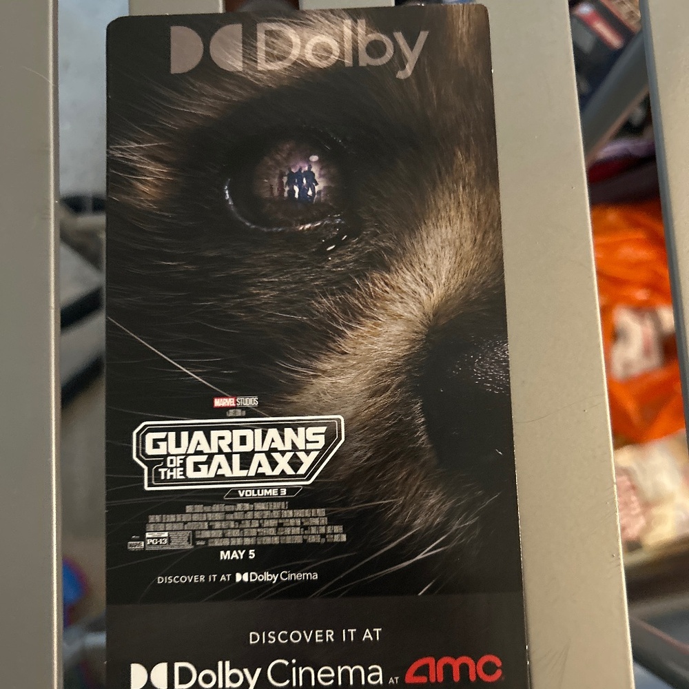 Guardians of the Galaxy AMC collectible ticket